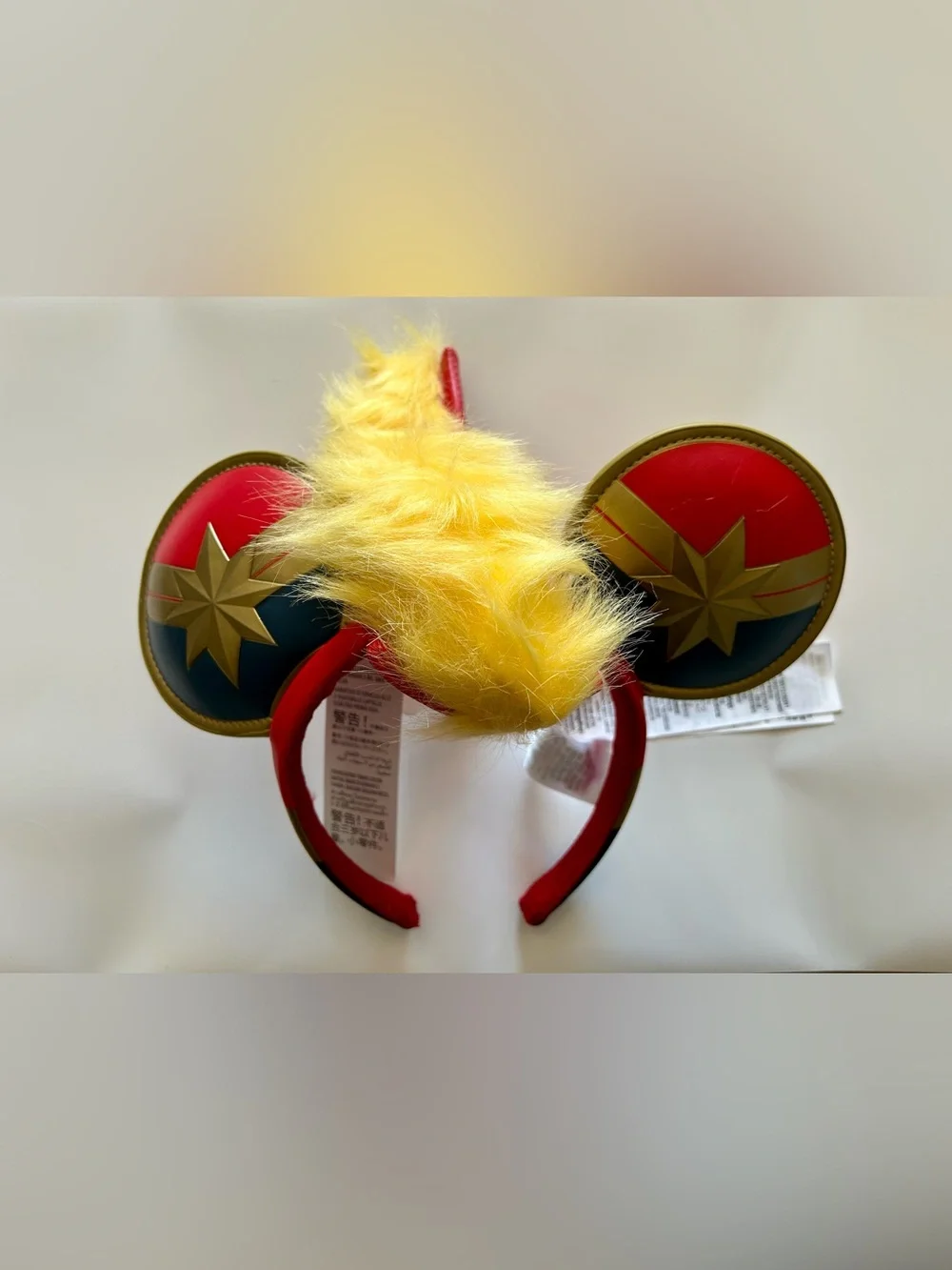 Marvel Red and Yellow Captain Marvel Ear Headband - Picture 1 of 3